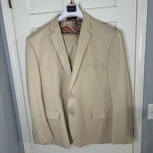 Men's Cream Two Piece suit